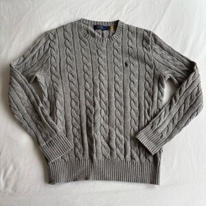 Polo Ralph Lauren Gray Cable Knit Sweater